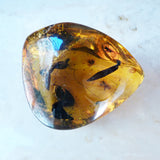Amber sent by client for custom wire wrapped setting