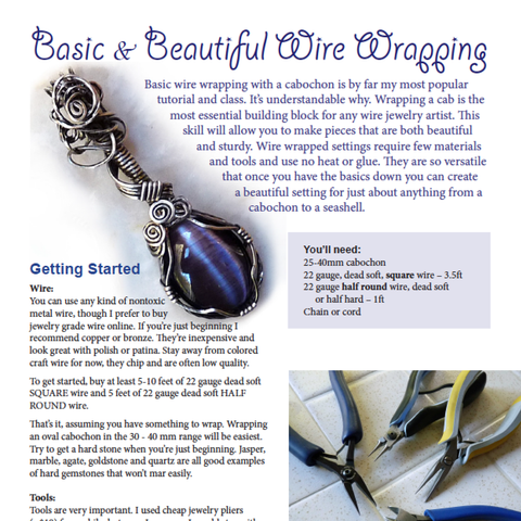 Basic & Beautiful Wire Wrapped Pendant Tutorial