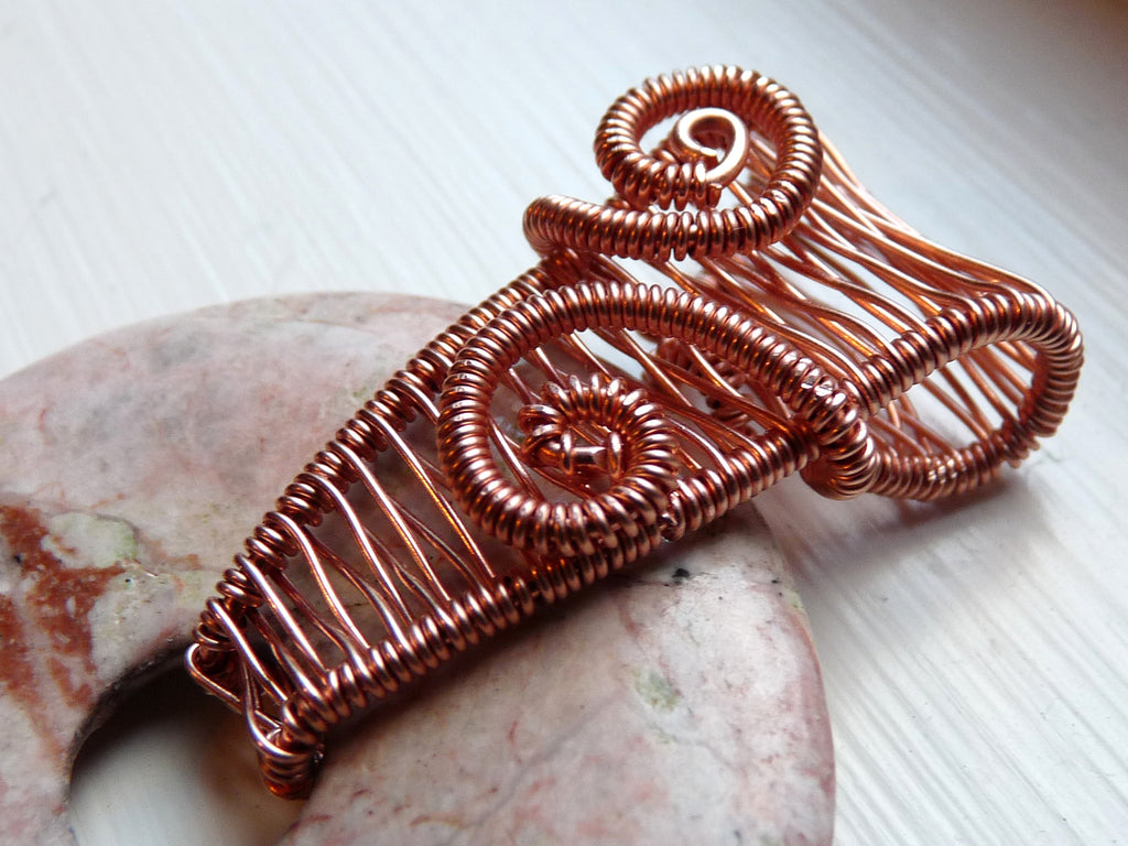 Copper & Sterling Silver Wire Weave Cuff Bracelets for Women, Girlfriend  Gift, Best Friend Gift, Couple Gift, - Etsy
