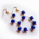 Easy DIY tutorial for dangle earrings with beads instructions