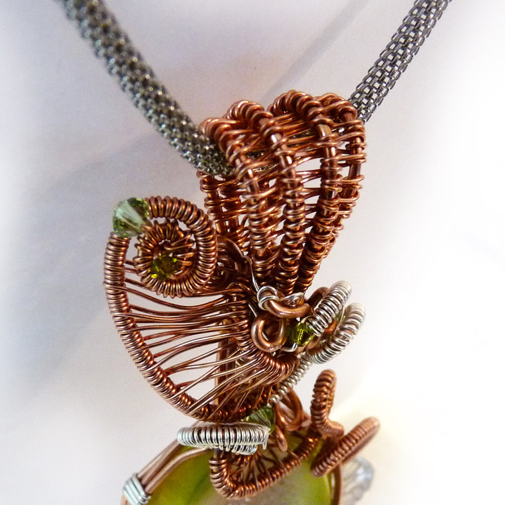 Copper statement necklace clearance