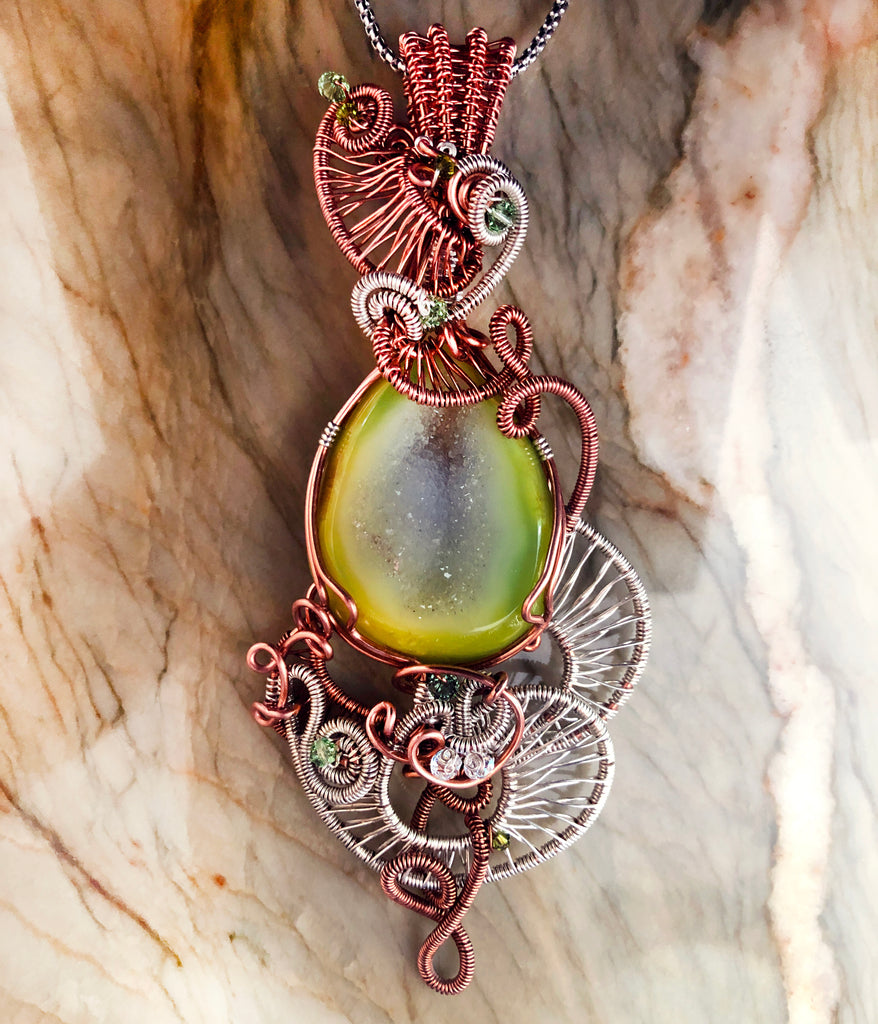 Wire weave pendant cheap