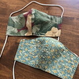 Washable reusable fabric face mask Face covering covid coronavirus protection
