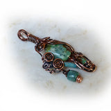 Turquoise Wire Wrapped Pendant