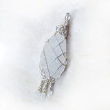 Handmade Sea Glass and Sterling Silver Beach Pendant 