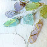 Handmade Gifts for women sea glass pendants silver, gold, OOAK