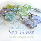 Handmade Gifts for women sea glass pendants silver, gold, OOAK