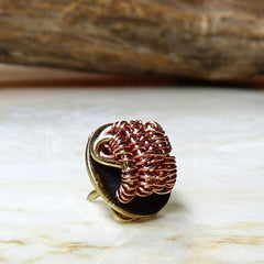jewelry for men tie tack wire weaving tie pin OOAK