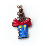 Bow Tie Tardis Pendant