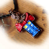 Bow Tie Tardis Pendant