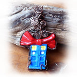 Bow Tie Tardis Pendant