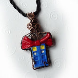Bow Tie Tardis Pendant