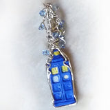 Tardis Wire Wrapped Pendant - Cosmos