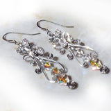 Sterling Crystal Earrings