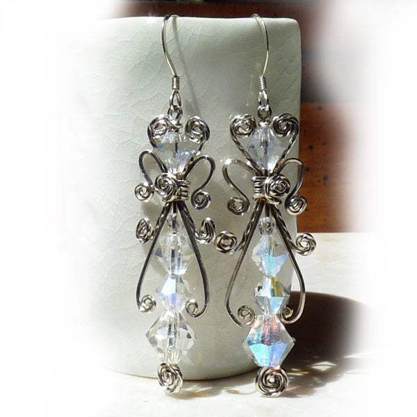 Sterling Crystal Earrings