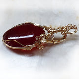 Carnelian Gold Filled Pendant